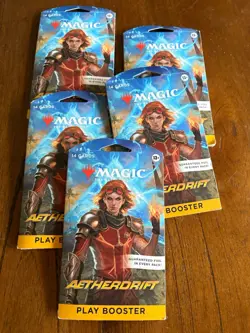 Magic: The Gathering Aetherdrift Play Booster - lot of 5 Packs Sealed - Image 1