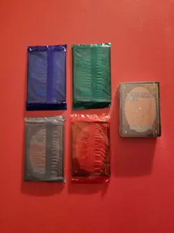 MAGIC THE GATHERING 7TH EDITON - CLEAR COLORED PROMO PACK LOT OF 4 PLUS NO LANDS - Image 2