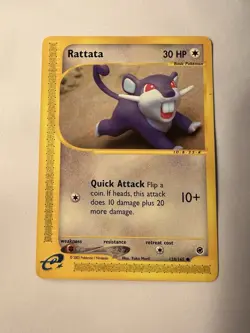 Pokemon TCG Rattata Regular 128/165 Excellent Condition - Image 1