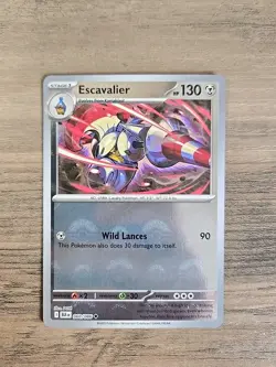 Pokemon TCG Escavalier Poke Ball Pattern 060/086 Holo Black Bolt NM - Image 1