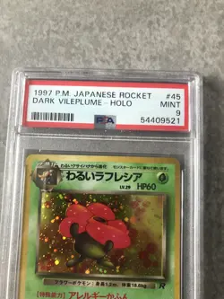 1997 Pokemon Japanese Rocket Gang Holo Dark Vileplume #45 PSA 9 MINT - Image 2
