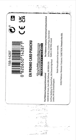 Gamestop Promo - No Stamp - Pikachu (28) Holo Rare Pokemon GO 028/078 NM - Image 2