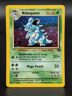 TCG Pokemon Nidoqueen Jungle 7/64 Holo 1999 WOTC: NM Near Mint Ungraded - Image 3