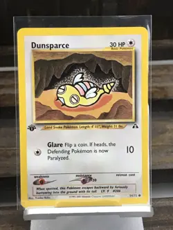 Pokemon 1st Edition Dunsparce Neo Discovery 54/75 WOTC Near Mint N/M - Image 1