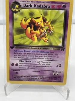 Pokemon - Dark Kadabra - 1st Edition Team Rocket 39/82 2000 WOTC - Image 3