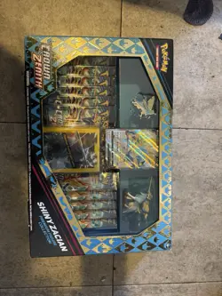 Pokemon TCG Crown Zenith Shiny Zacian Premium Figure Collection Box 820650851636 - Image 1