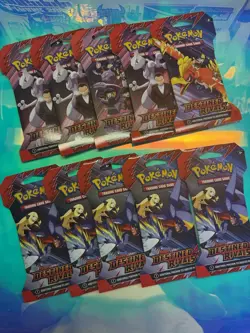 10 Pokemon Destined Rivals Sleeved Booster Packs FULL ART SET NEW & SEALED - Image 1