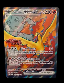 Pokemon Team Rocket’s Moltres Ex #229 Stamped Bundle/ Destined Rivals: Lot Of 6 - Image 4