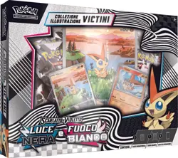 POKEMON TCG FUOCO BIANCO E LUCE NERA Collezione Illustrazione VICTINI - ITALIANO - Image 1