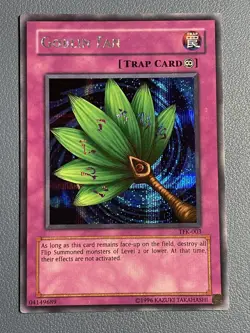 Yu-Gi-Oh! Goblin Fan TFK-003 Prismatic Secret Rare American OG NA Promo 2002 - Image 1