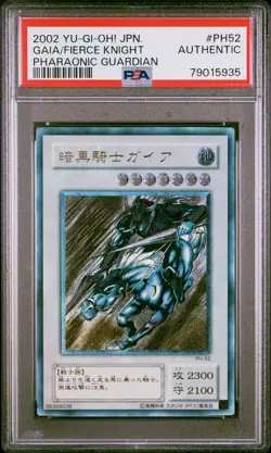YUGIOH - PSA ULTIMATE RARE GAIA THE FIERCE KNIGHT - 2002 PH-52 - Image 1