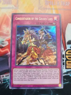 Conquistador of the Golden Land SESL-EN034 Secret 1st Yugioh - Image 1