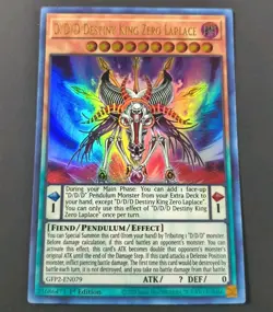 Yu-Gi-Oh! D/D/D Destiny King Zero Laplace Ultra Rare 1st Edition GFP2-EN079 LP - Image 1