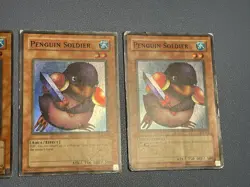Yu-Gi-Oh! 3x Penguin Soldier SDJ-022 Super Rare Starter Deck Joey 2002 EN - Image 3