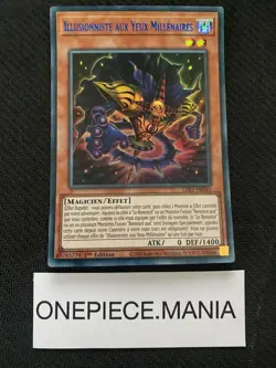 Carte Yu-Gi-Oh! Illusionniste aux Yeux Millenaires LDS1-FR045 1st Bleu - Image 1