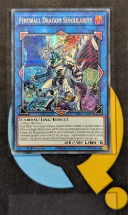 MP24-EN087 Firewall Dragon Singularity Prismatic Secret Rare 1st Edition YuGiOh - Image 1