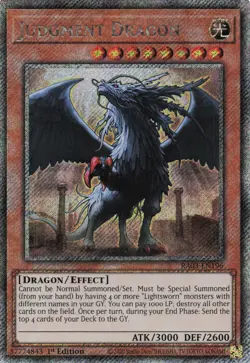 Yugioh Judgment Dragon RA03-EN196 - Platinum Secret Rare - Image 1