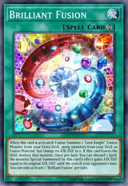 Yugioh RA04-EN254 - Brilliant Fusion - Platinum Secret Rare - Image 1