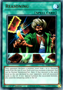 Reasoning - RA01-EN052 - Ultra Rare - 1st Edition Yugioh - Image 1