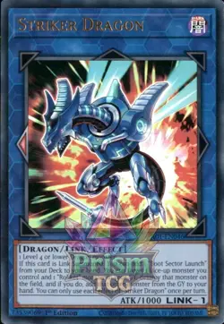 1st ed Striker Dragon ultra rare RA01-EN046 Yugioh - Image 1