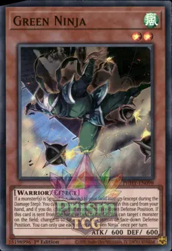 1st ed Green Ninja super rare PHHY-EN098 Yugioh - Image 1