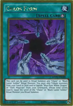 Chaos Form - MVP1-ENG08 - Gold Rare - 1st Edition Near Mint Yugioh! Card - Image 1