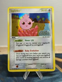 Igglybuff 21/100 Rare Ex Crystal Guardians Reverse Holo Stamped Pokemon Card PL - Image 1