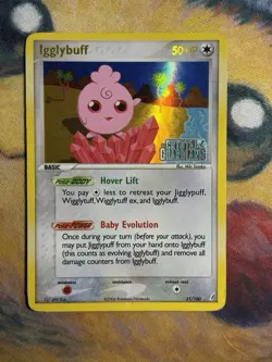 Igglybuff 21/100 Rare Ex Crystal Guardians Reverse Holo Stamped Pokemon Card PL - Image 2