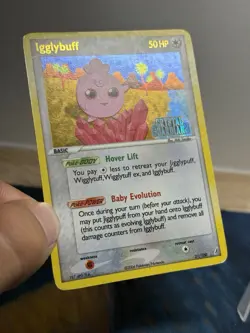 Igglybuff 21/100 Rare Ex Crystal Guardians Reverse Holo Stamped Pokemon Card PL - Image 4