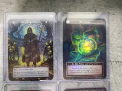 Sorcery Contested Realm Alpha Foil 4 Card Lot Deathspeaker Mix Aqua Megamoeba... - Image 2