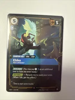 Riftbound Ekko Card Origins OGN 110/298 League Of Legends English - Image 1
