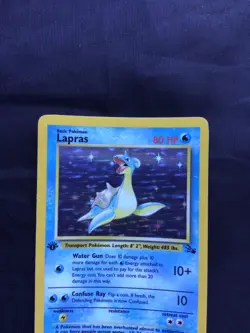Pokemon Cards: 1st Edition Fossil Rare Holo: Lapras 10/62 - Image 2