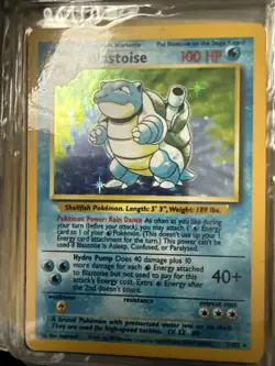 Pokemon TCG Blastoise Holo Unlimited Rare Card Base Set 2/102 - Image 1