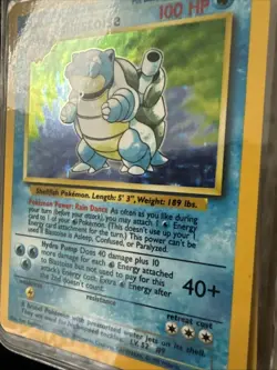 Pokemon TCG Blastoise Holo Unlimited Rare Card Base Set 2/102 - Image 2