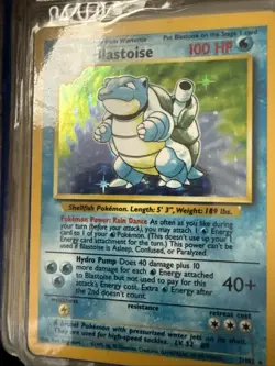 Pokemon TCG Blastoise Holo Unlimited Rare Card Base Set 2/102 - Image 4