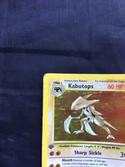 Pokemon Cards: 1st Edition Fossil Rare Holo: Kabutops 9/62 - Image 3