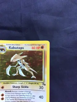 Pokemon Cards: 1st Edition Fossil Rare Holo: Kabutops 9/62 - Image 4