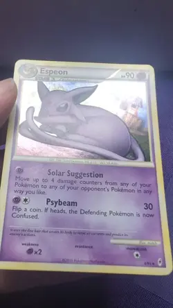 Pokemon Espeon Holo Rare TCG Card 4/95 Call of Legends Series 2011 - Image 2