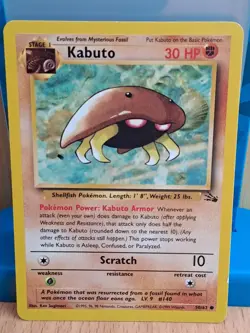 Pokemon Trading Card Game TCG Fossil Set Kabuto 50/62 - Image 1