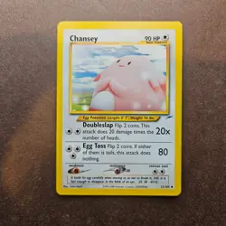 Chansey 31/105 Pokemon Neo Destiny Card - LP - Image 1