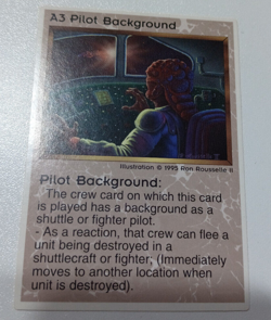 Pilot Background - A3 Ability Card - Galactic Empires - 1995 - Pyramid Magazine - Image 1