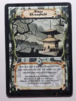 NINJA STRONGHOLD (Hidden Emporer) L5R Legend of the Five Rings CCG LP card - Image 1