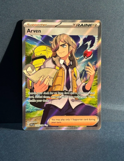 Arven 235/198 SVI Scarlet & Violet Trainer Full Art Secret Rare Pokemon Card NM - Image 1
