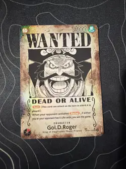 Gol D Roger OP09-118 SP Wanted Poster Manga OP13 One Piece Card English Carrying - Image 1
