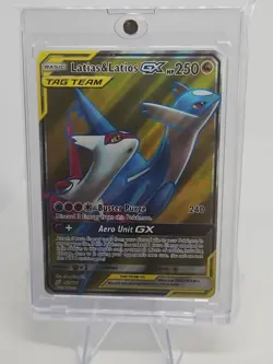 Pokemon Sun and Moon Tag Team Latias and Latios GX Full Art Card 169/181 - Image 1