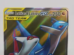 Pokemon Sun and Moon Tag Team Latias and Latios GX Full Art Card 169/181 - Image 3
