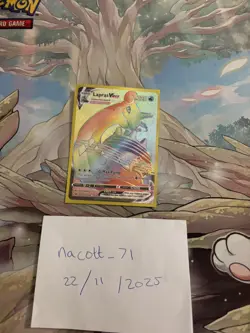 Pokemon Lapras VMAX Card 203/202 Secret Rainbow Rare - Image 1