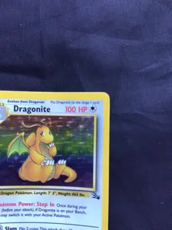 Pokemon Cards: 1st Edition Fossil Rare Holo: Dragonite 4/62 - Image 4