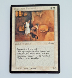 MTG Repentant Blacksmith Arabian Nights 1993 - Image 3