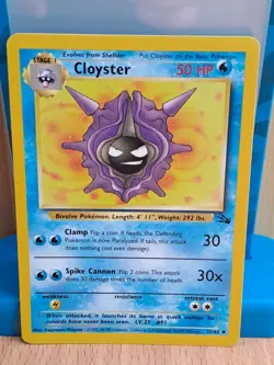 Pokemon Trading Card Game TCG Cloyster Fossil Card 32/62 Regular - Image 1